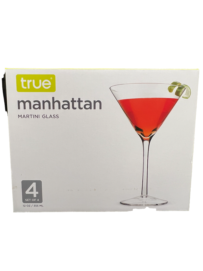 True Manhattan Martini 12 oz Glass 4 Pack