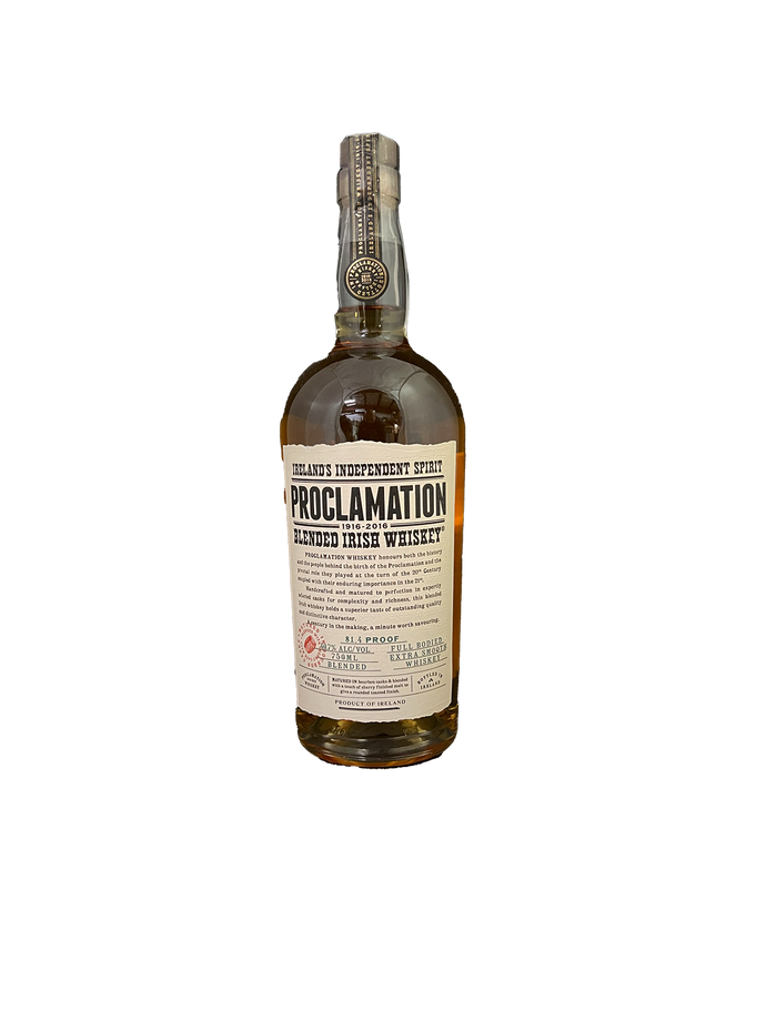 Proclamation Blended Irish Whiskey 750ML