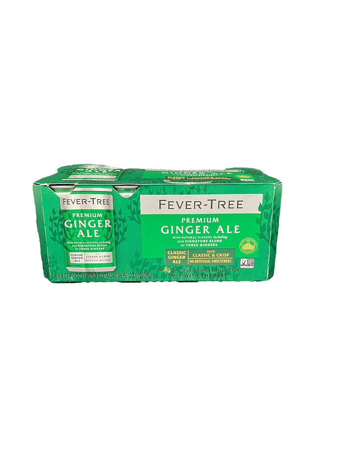 Fever Tree Ginger Ale 8 Pack Cans