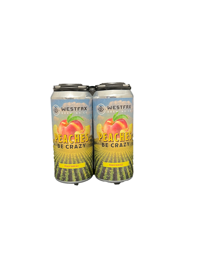 Westfax Peaches Be Crazy Sour 4 Pack Cans