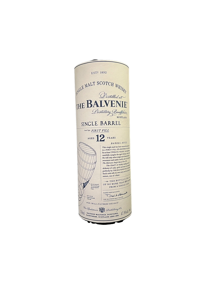 Balvenie 12 Year Single Barrel First Fill Single Malt Scotch 750ML