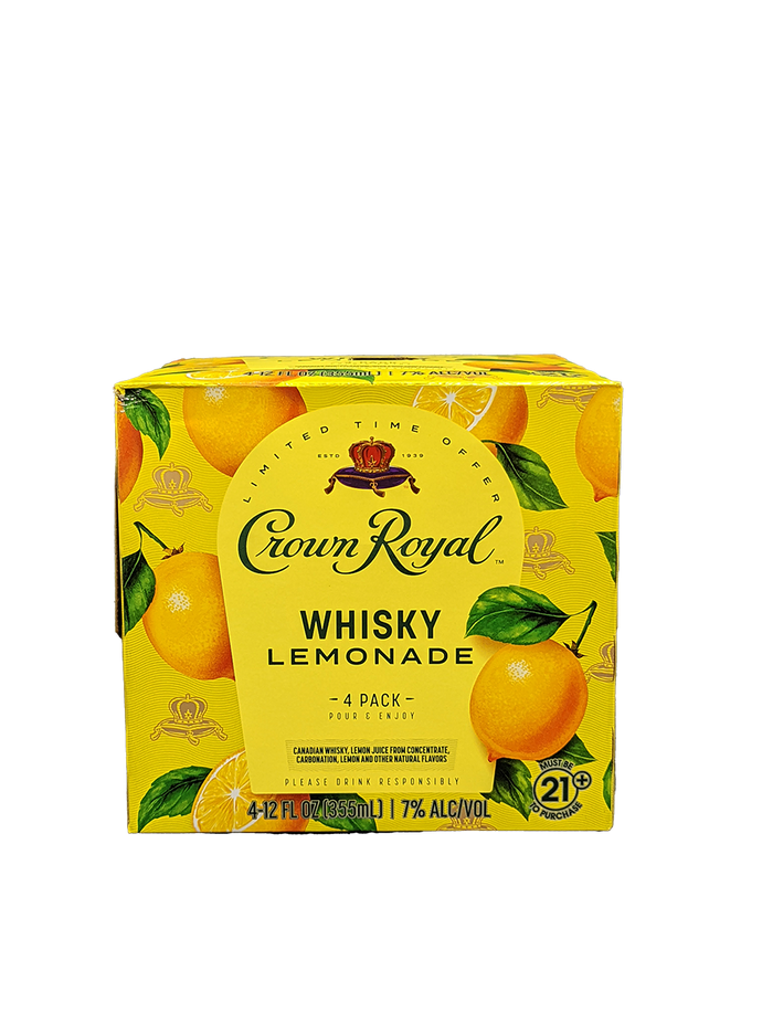 Crown Royal Whisky Lemonade RTD 4 Pack