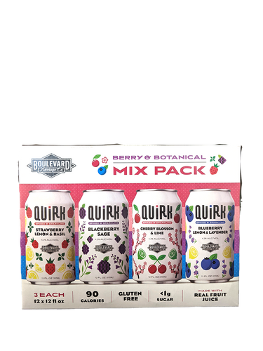 Boulevard Quirk Berry Seltzer Variety 12 Pack Cans