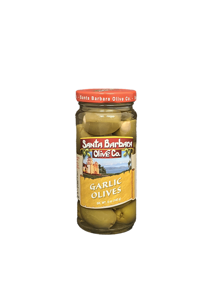 Santa Barbara Olive Company Garlic Olives 5oz