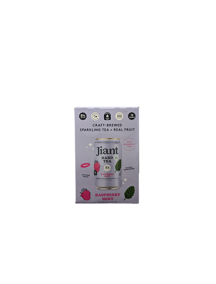 Jiant Hard Tea Raspberry Mint 6 Pack Cans