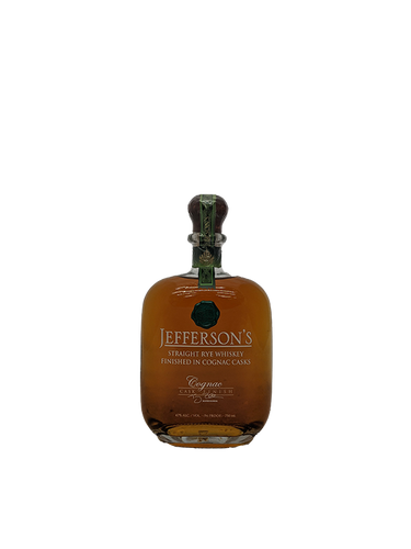 Jefferson's Cognac Finished Straight Rye Whiskey 750ML
