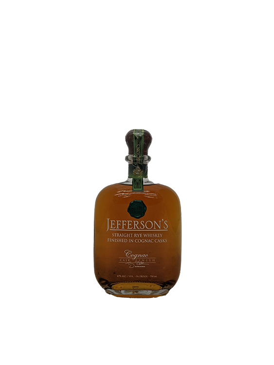 Jefferson's Cognac Finished Straight Rye Whiskey 750ML
