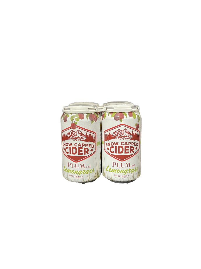 Snow Capped Cider Plum and Lemongrass 4 Pack Cans