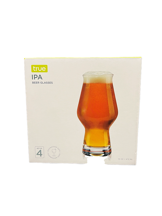 True IPA Beer Glass 4 Pack