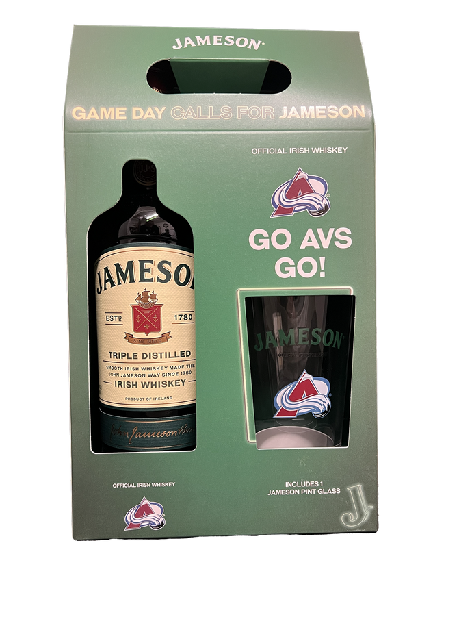 Jameson Irish Whiskey 750ML W/ Avs Glass