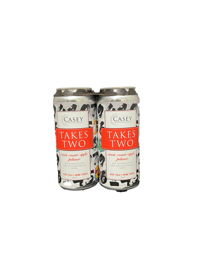 Casey Takes Two Pilsner 4 Pack Cans