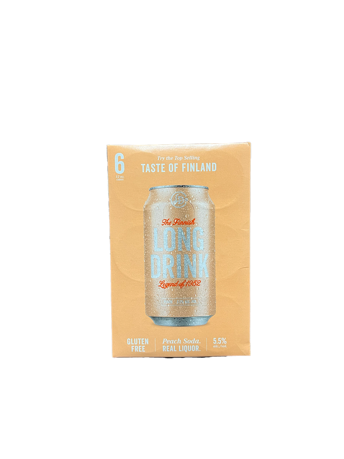 Long Drink Finnish Peach Cocktail 6 Pack Cans