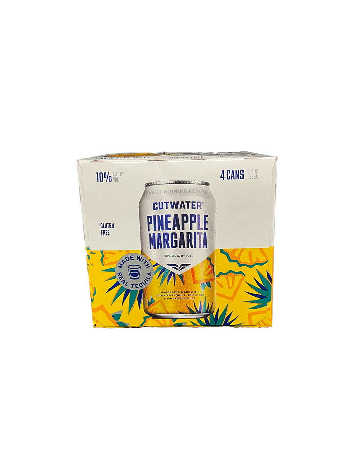 Cutwater Pineapple Margarita 4 Pack Cans
