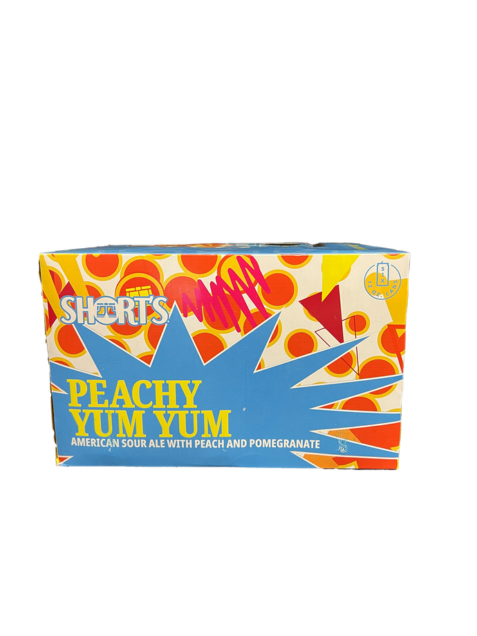 Shorts Peachy Yum Yum Sour 6 Pack Cans