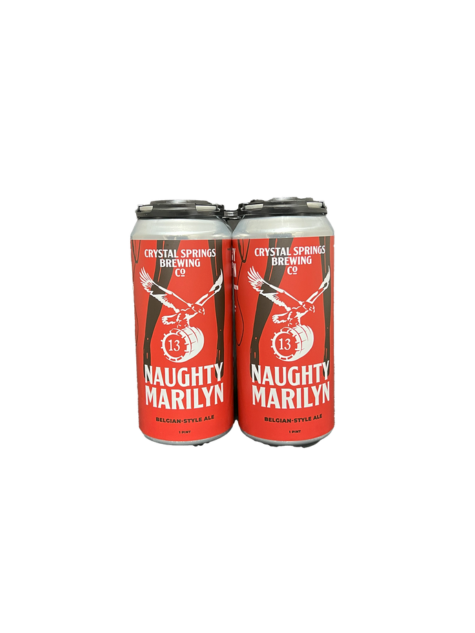 Crystal Springs Naughty Marilyn Belgian Style Ale 4 Pack Cans