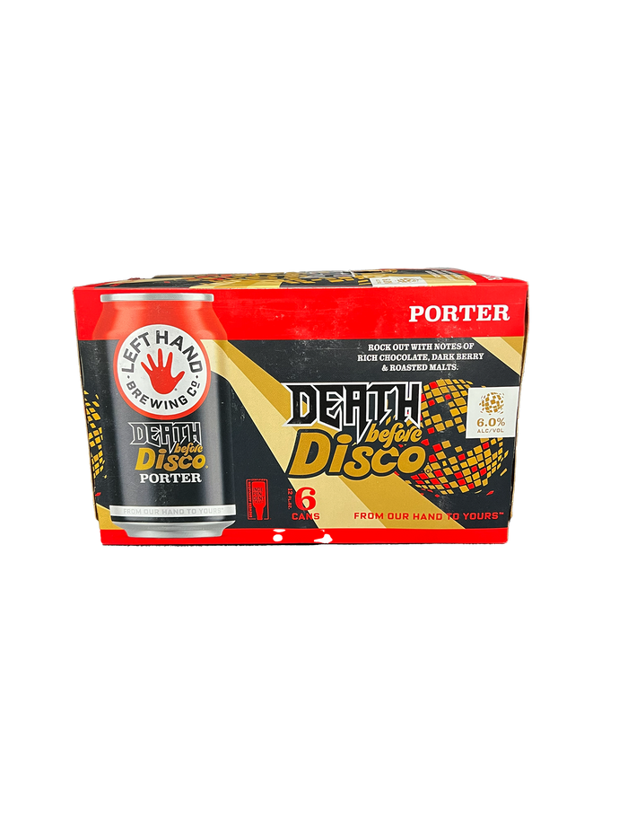 Left Hand Death Before Disco Porter 6 Pack Cans