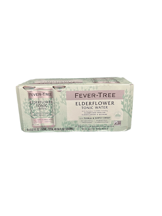 Fever Tree Elderflower Tonic Water 8 Pack Cans