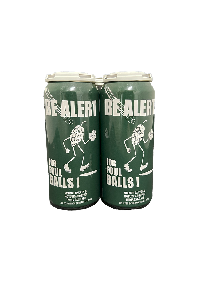 Hop Butcher Be Alert For Foul Balls IPA 4 Pack