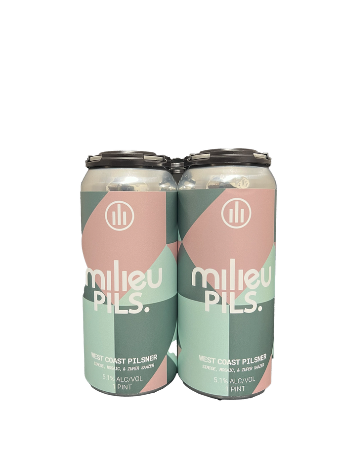 Milieu Pils WC Pils 4 Pack Cans