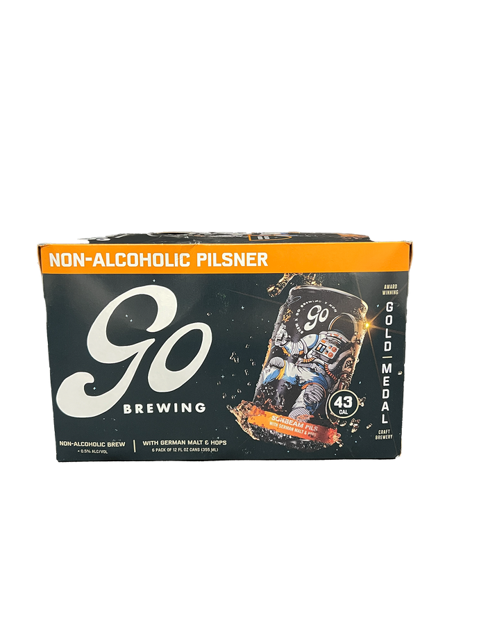 Go Brewing Non-Alcoholic Pilsner 6 Pack Cans