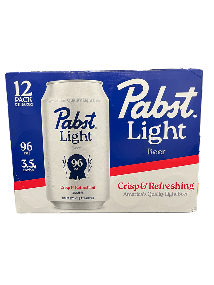 Pabst Light 12 Pack Cans