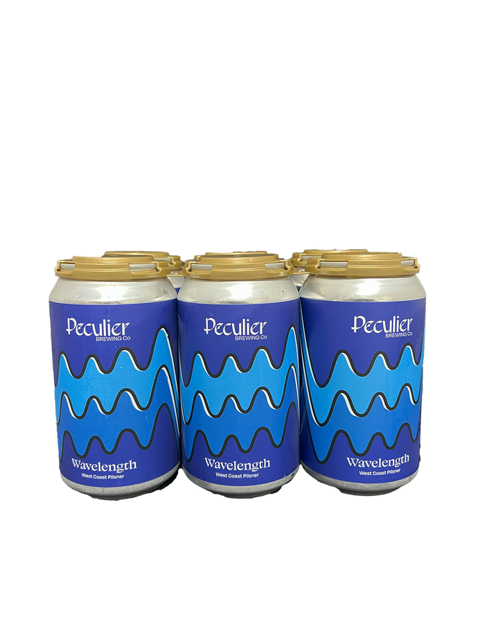 Peculier Wavelenght West Coast Pilsner 6 Pack Cans
