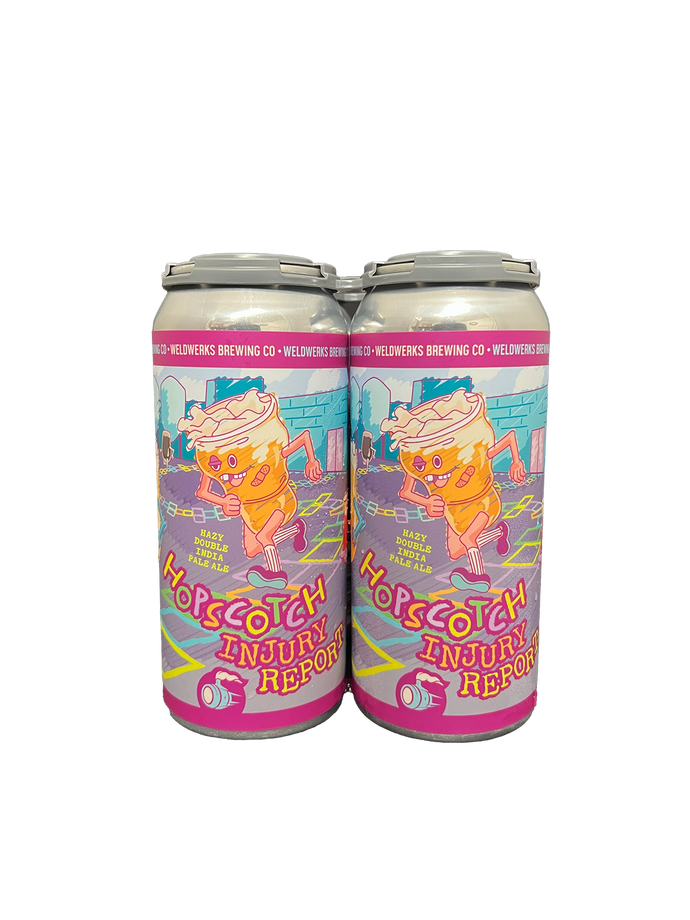 Weldwerks Hopscotch Injury Report Hazy DIPA 4 Pack