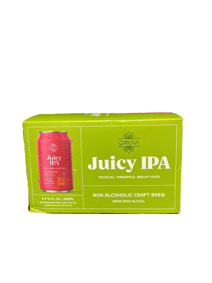 Gruvi Non-Alcoholic Juicy IPA 6 Pack Cans