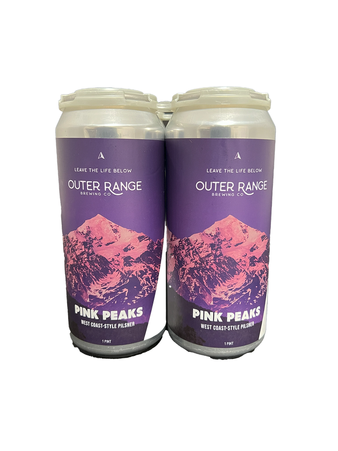 Outer Range Pink Peaks West Coast Pilsner 4 Pack