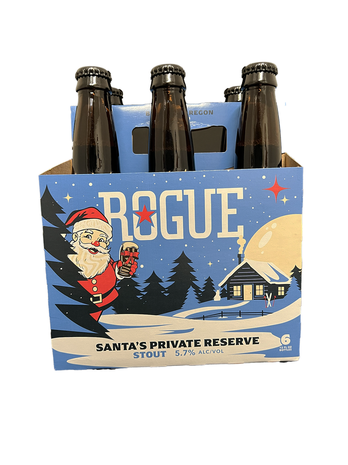 Rogue Santas Private Reserve Stout 6 Pack Bottles