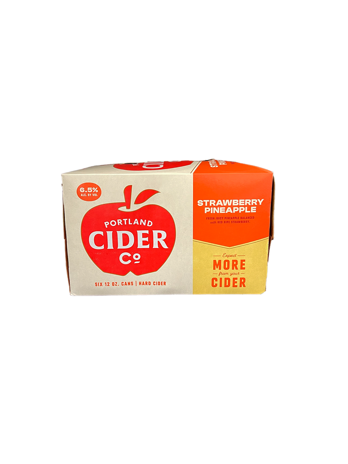 Portland Cider Strawberry Pineapple 6 Pack Cans