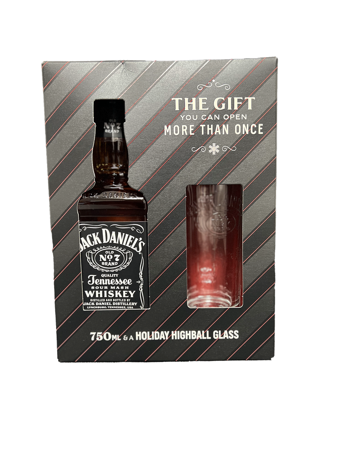 Jack Daniels Black Whiskey Gift Set 750ML