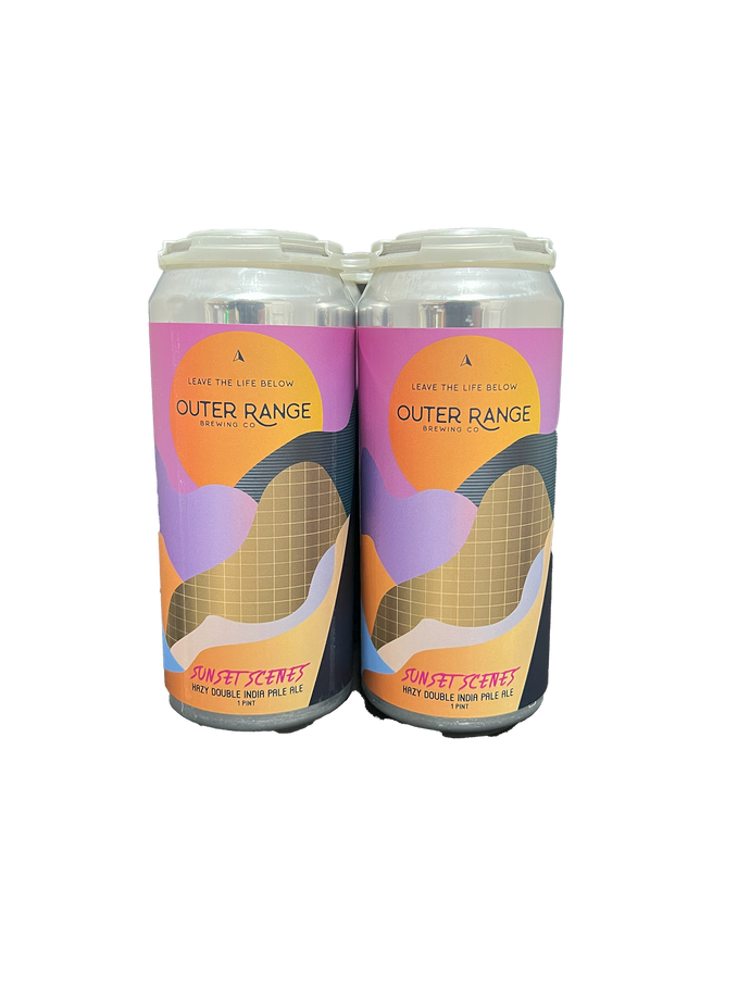 Outer Range Sunset Scenes Hazy DIPA 4 Pack Cans