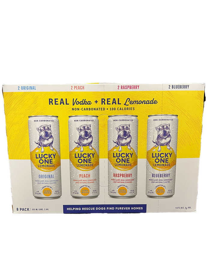 High Noon Lucky One Lemonade Variety 8 Pack Cans