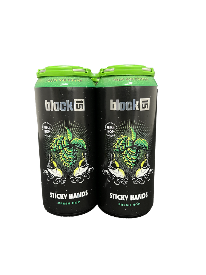 Block 15 Sticky Hands DIPA 4 Pack Cans