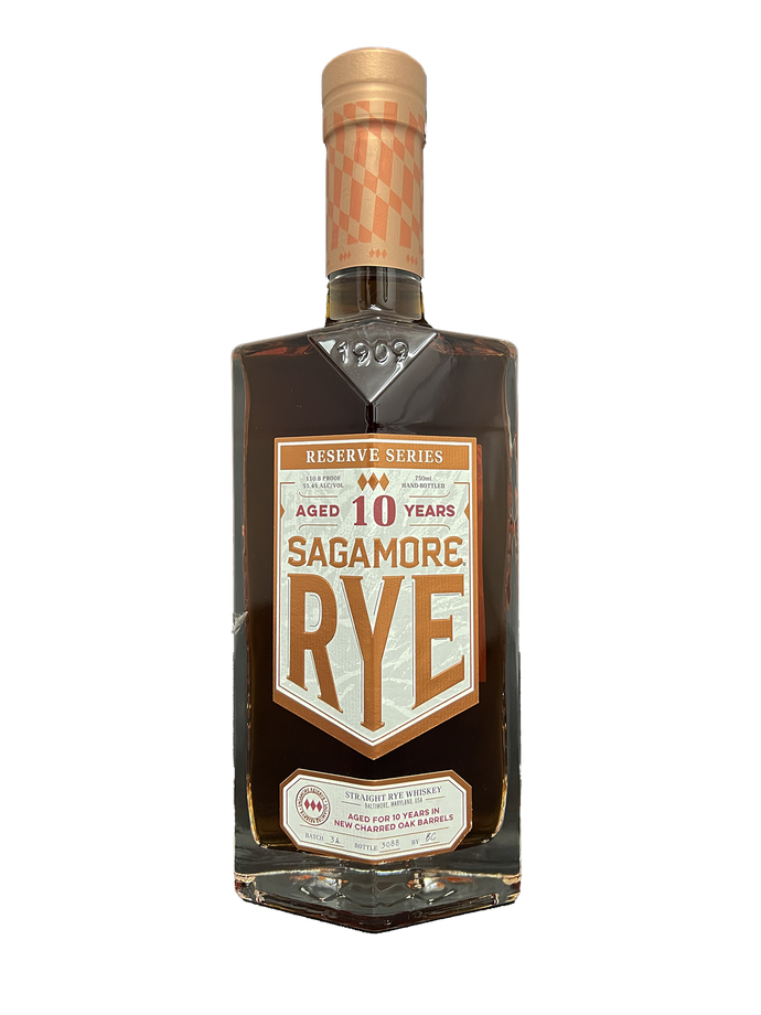 Sagamore Reserve Series 10 Year Straight Rye Whiskey 750ML