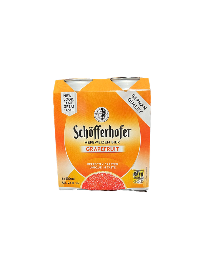 Schofferhofer Grapefruit Hefeweizen 4 Pack Cans