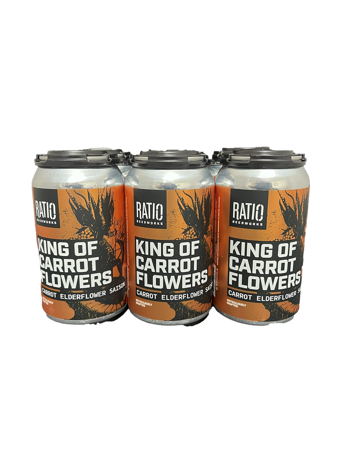 Ratio King of Carrot Flowers Carrot Elderflower Saison 6 Pack Cans