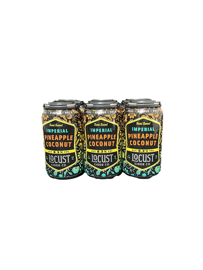 Locust Imperial Pineapple Coconut Cider 6 Pack Cans