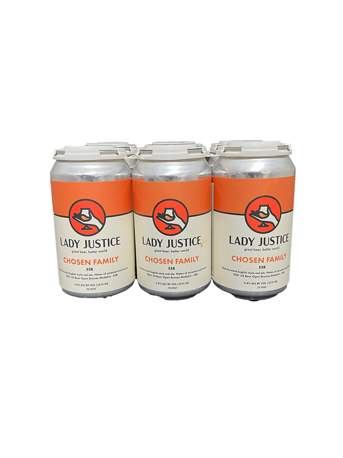 Lady Justice Chosen Family ESB 6 Pack Cans