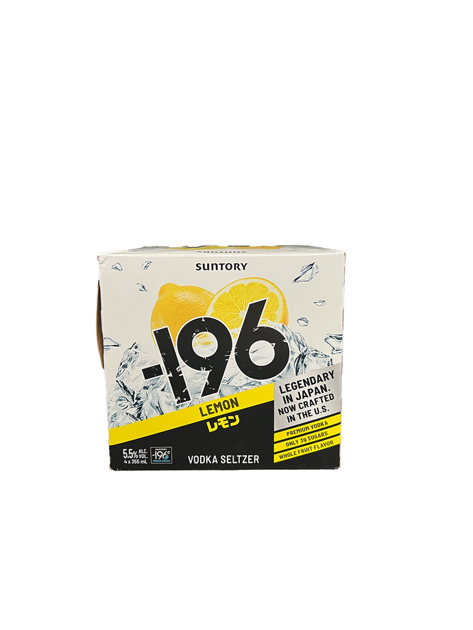 -196 Lemon Vodka Seltzer 4 Pack