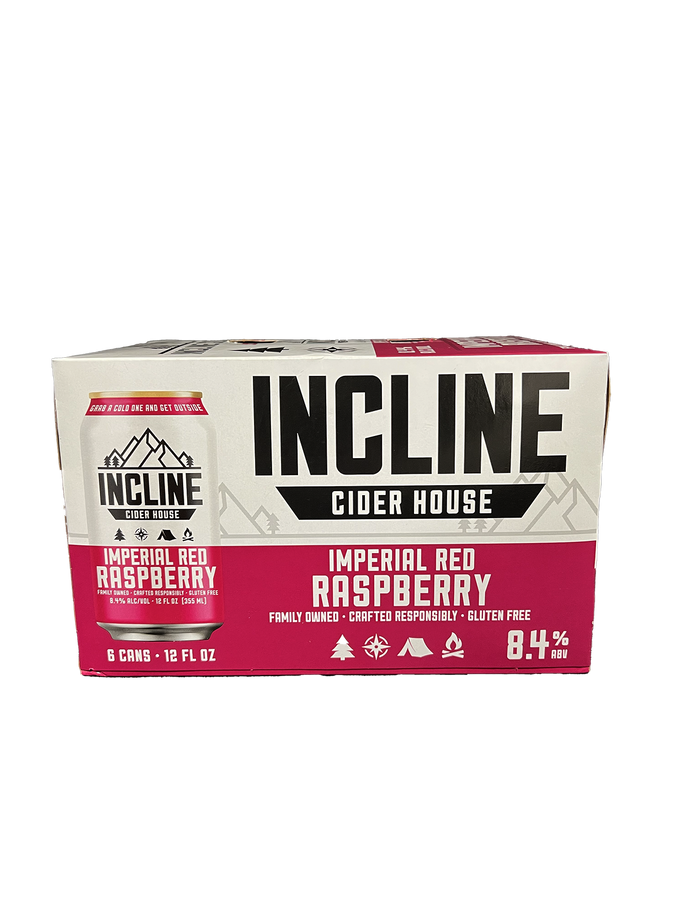 Imperial Raspberry Cider Incline Cider Imperial Red Raspberry 6 Pack Cans