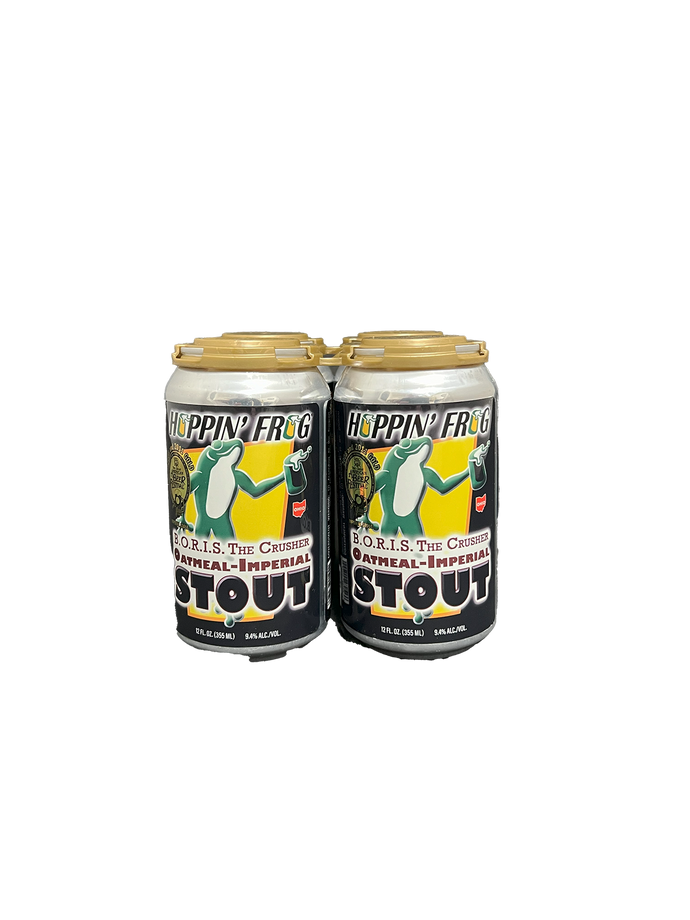 Hoppin Frog Oatmeal Stout 4 Pack Cans