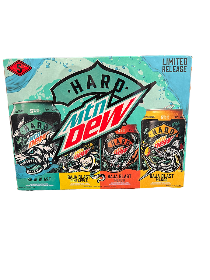 Mtn Dew Blast Variety 12 Pack Cans