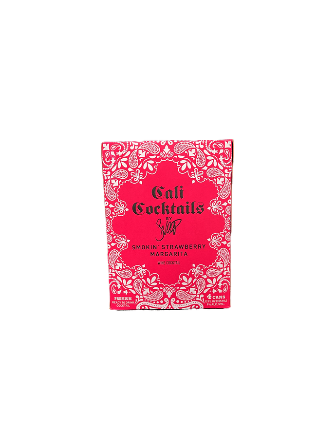 Cali Cocktails Smokin' Strawberry Margarita 4 Pack Cans
