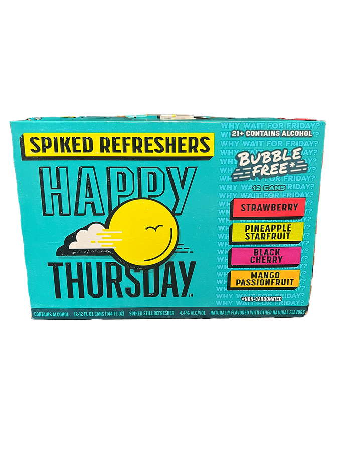 Happy Thursday Spiked Refreshers Variety 12 Pack Cans