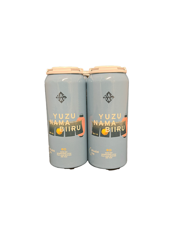 Japas Yuzu Nama Biiru Lager 4 Pack Cans