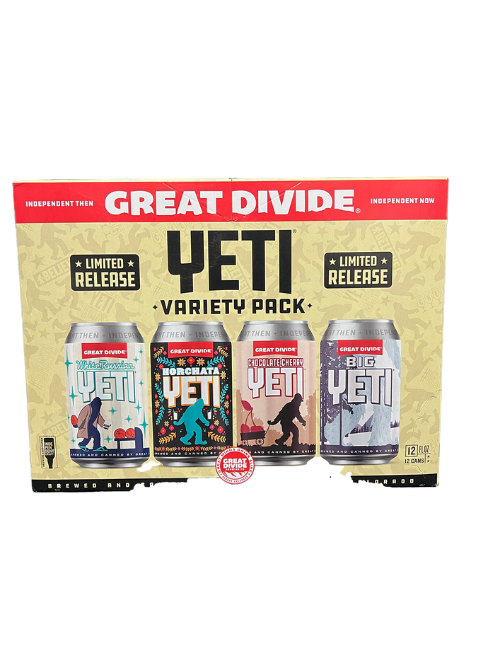Great Divide Yeti Variety 12 Pack Cans