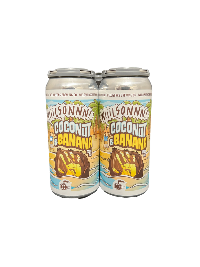Weldwerks Wiiilsonnn!  Coconut & Banana Sour 4 Pack Cans