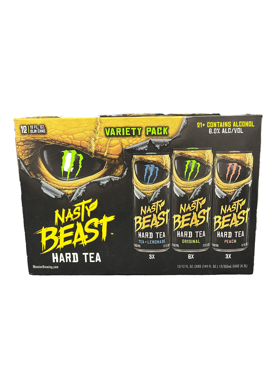 Nasty Beast Hard Tea Variety 12 Pack Cans